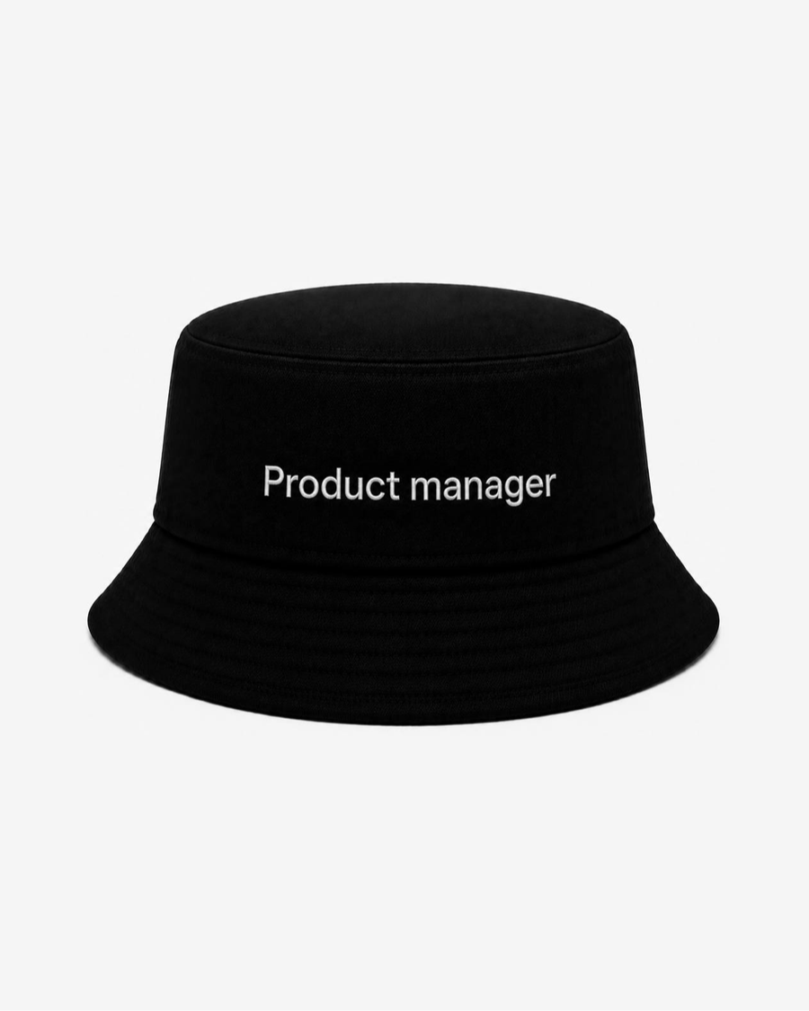 Product Manager Bucket Hat — Black