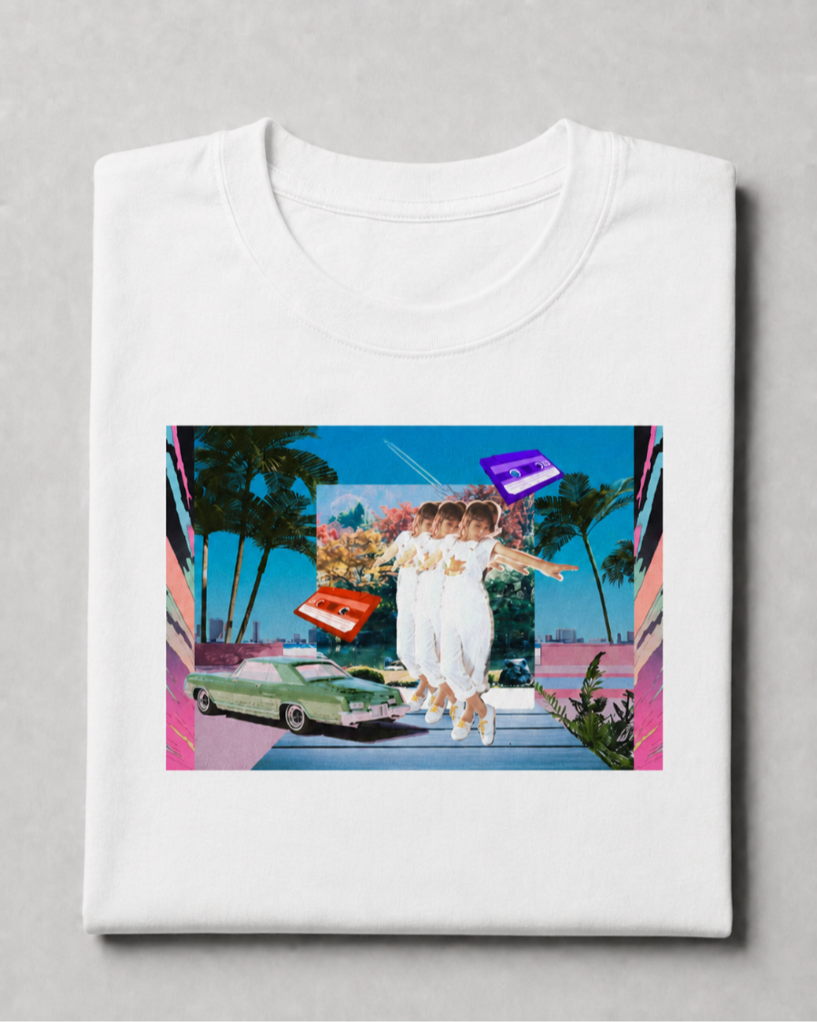 Retro Dreamscape T-Shirt — White