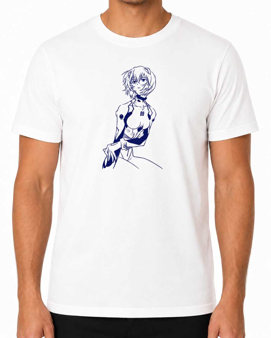 Minimal Anime Line Art T-Shirt