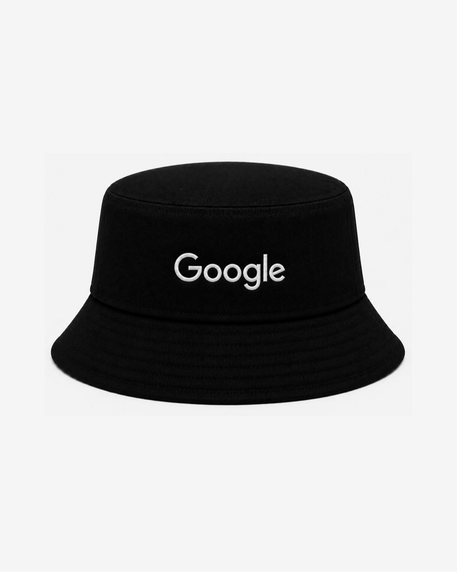 Google Logo Bucket Hat — Black