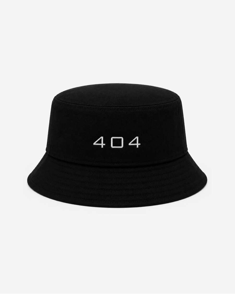 404 Error Bucket Hat — Black