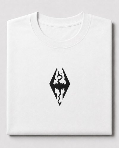 Koszulka z emblematem smoka Skyrim