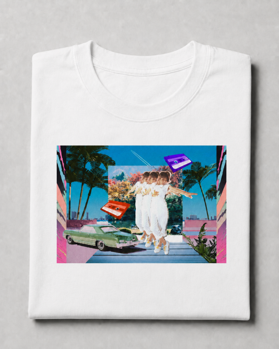 Retro Dreamscape T-Shirt — White