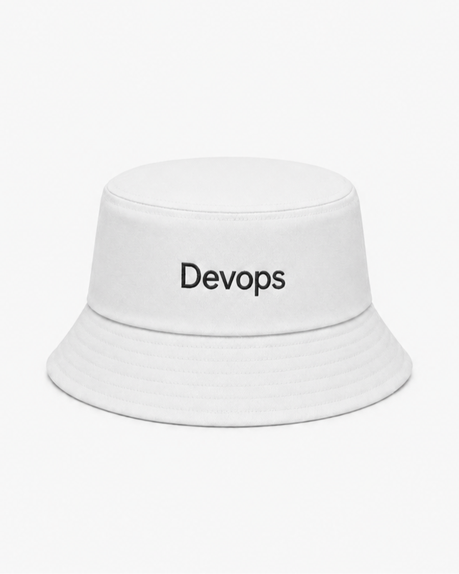 DevOps Bucket Hat — White
