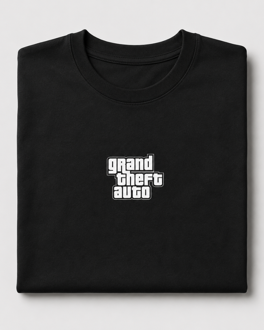 Grand Theft Auto Logo T-Shirt — Black