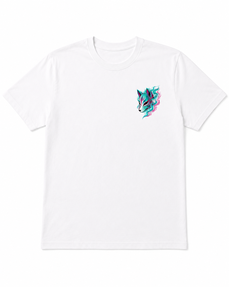 Neon Kitsune Mask T-Shirt