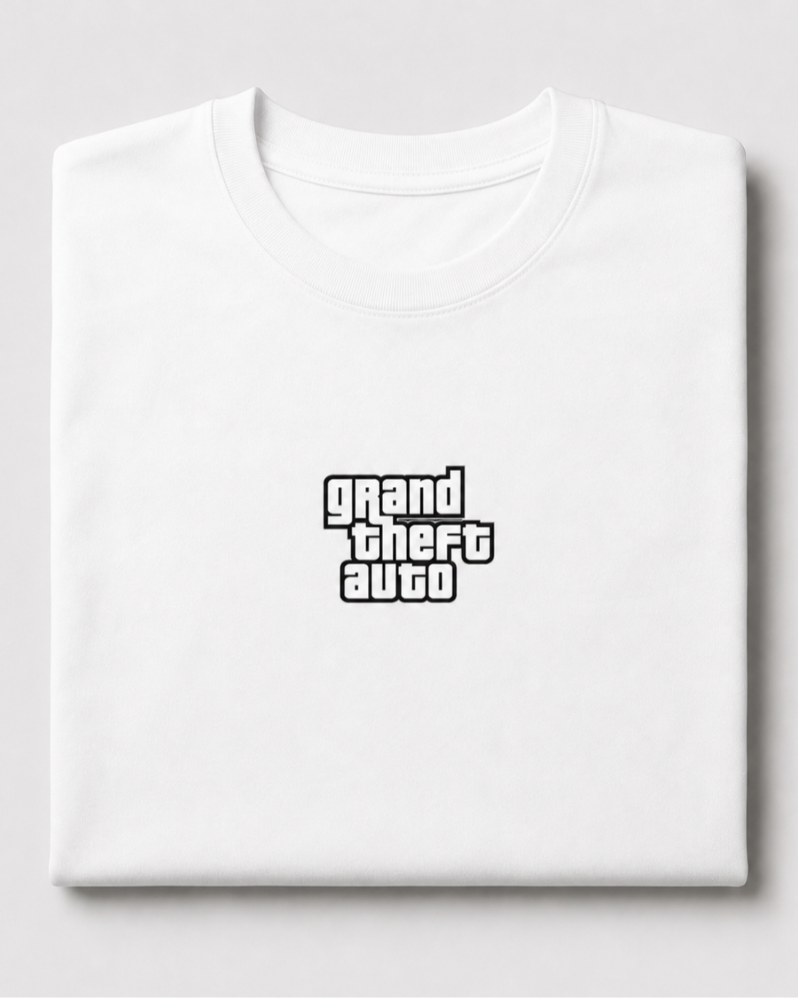Grand Theft Auto Logo T-Shirt — White