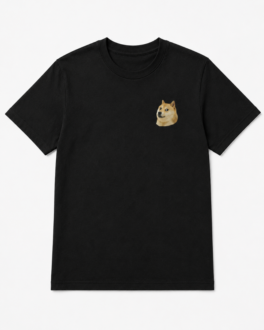 Doge Side Eye T-Shirt — Black