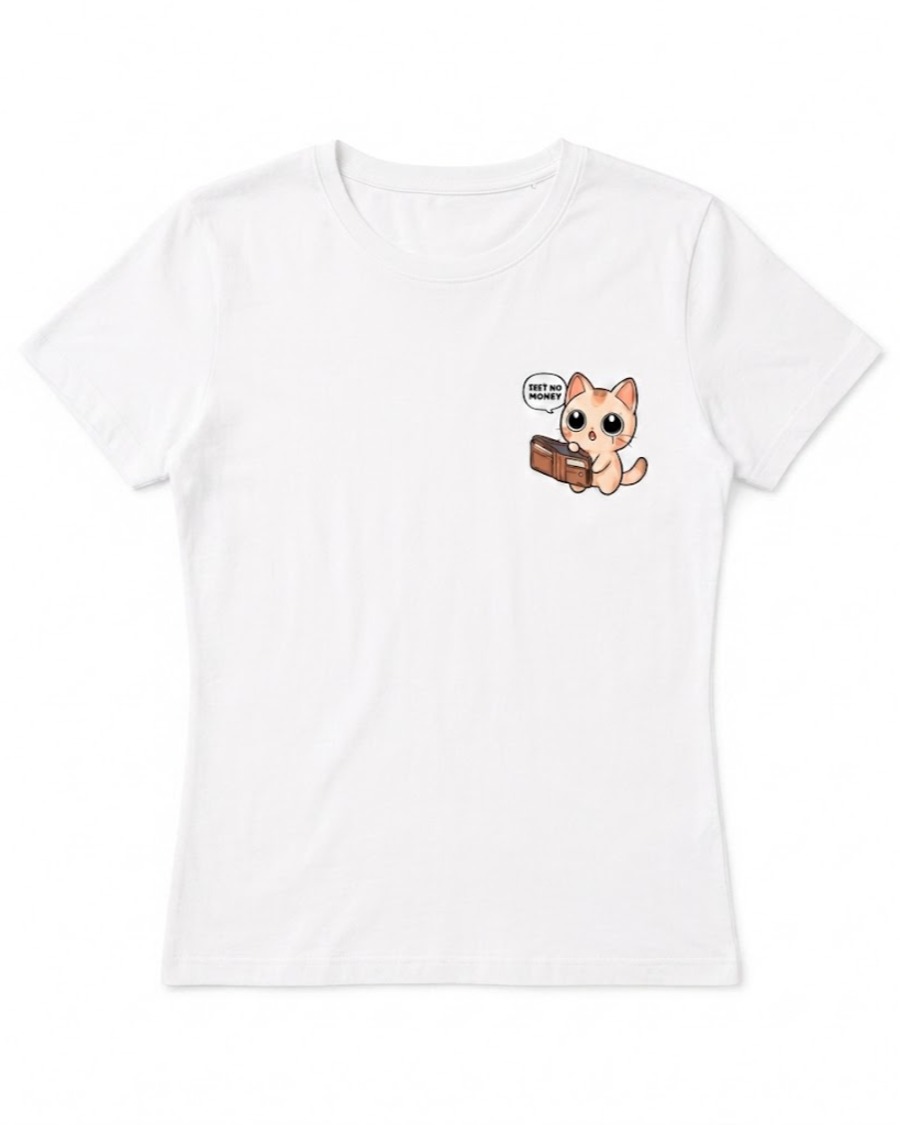 T-shirt No Money Cat