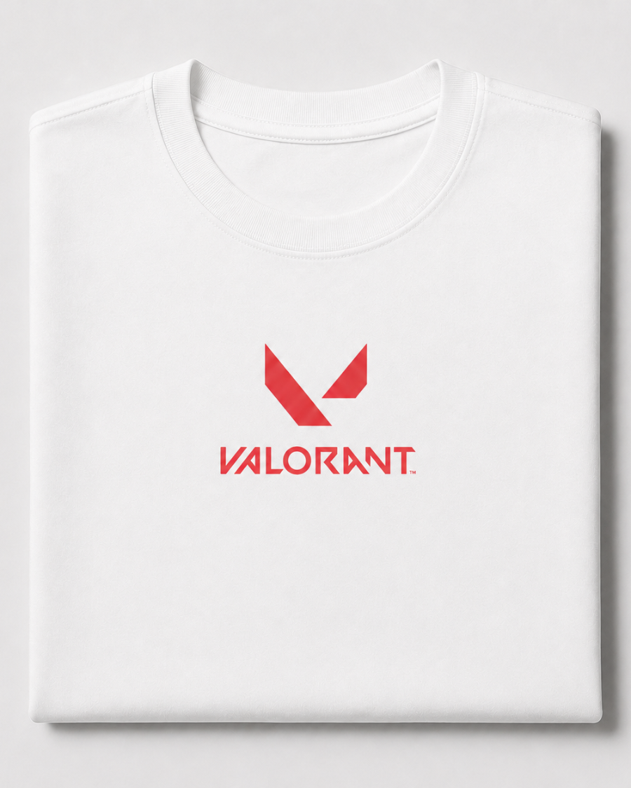 Valorant Logo T-Shirt — White