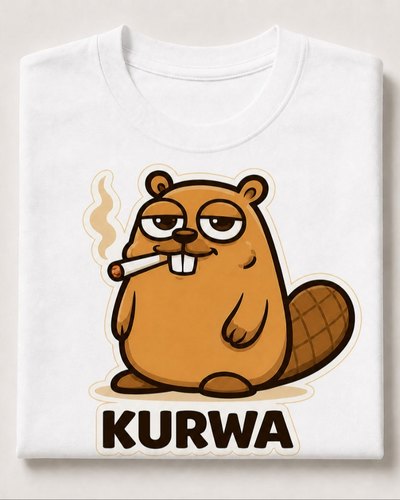 Funny Beaver Kurwa T-Shirt
