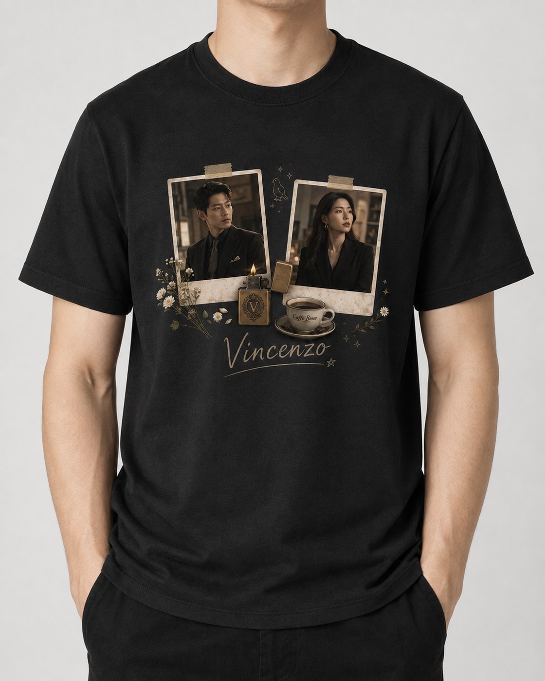 Vincenzo T-Shirt — Black