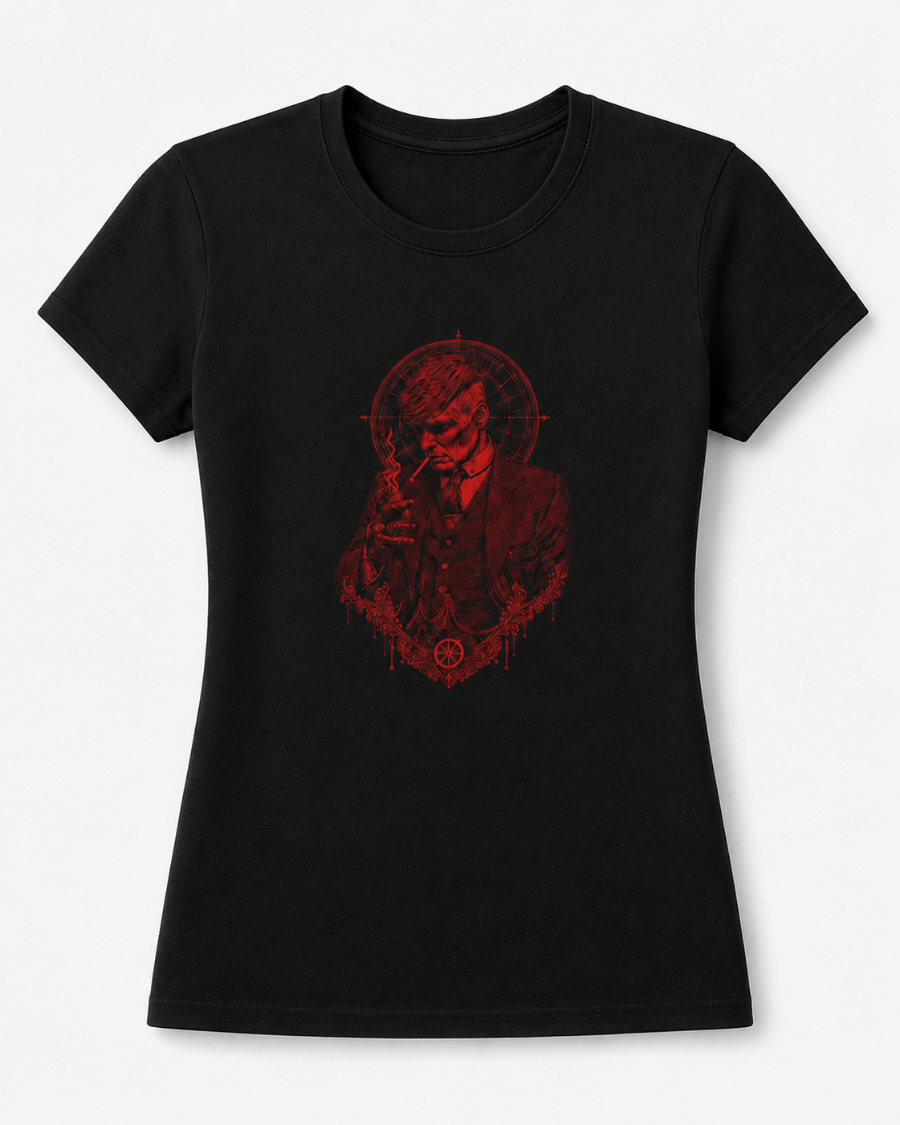 Red Thomas Shelby Portrait T-Shirt