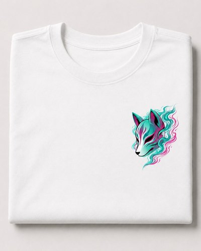Neon Kitsune Mask T-Shirt