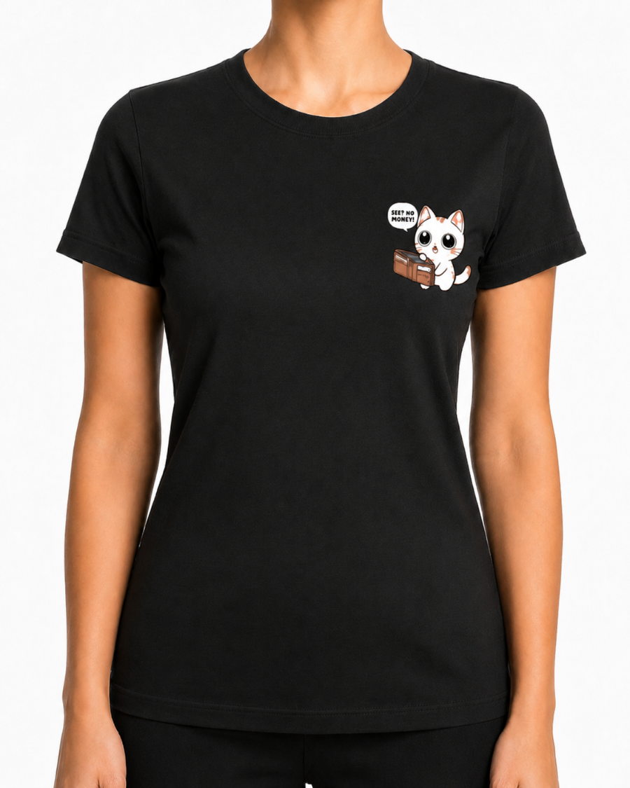 T-shirt No Money Cat