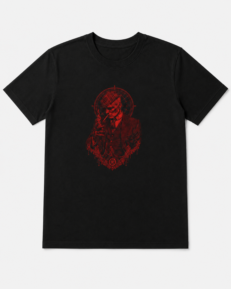 Red Thomas Shelby Portrait T-Shirt