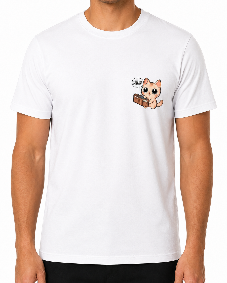 No Money Cat T-Shirt