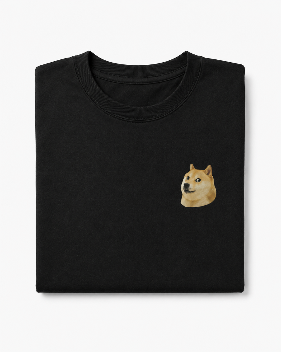 Doge Side Eye T-Shirt — Black