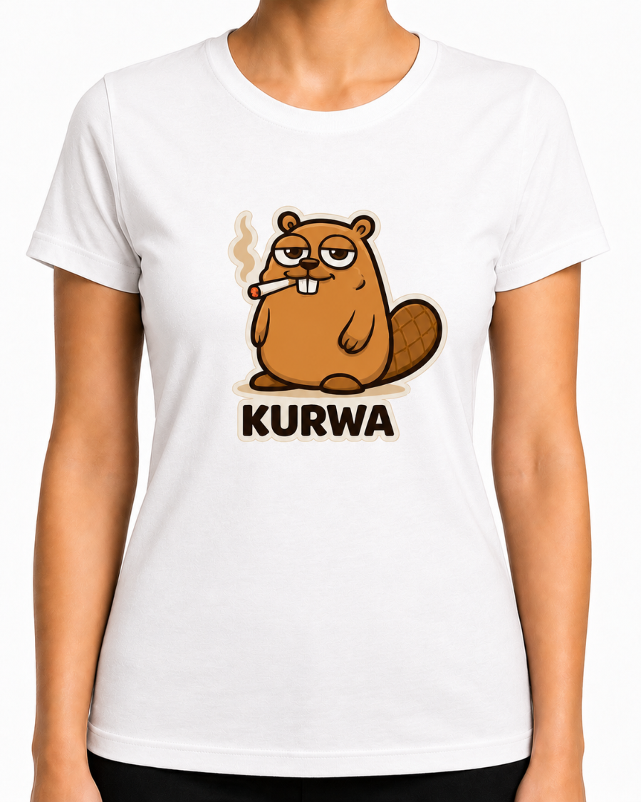 Funny Beaver Kurwa T-Shirt