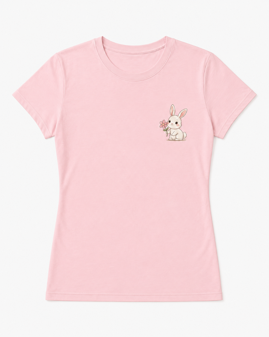 Cute Bunny T-Shirt — Pink