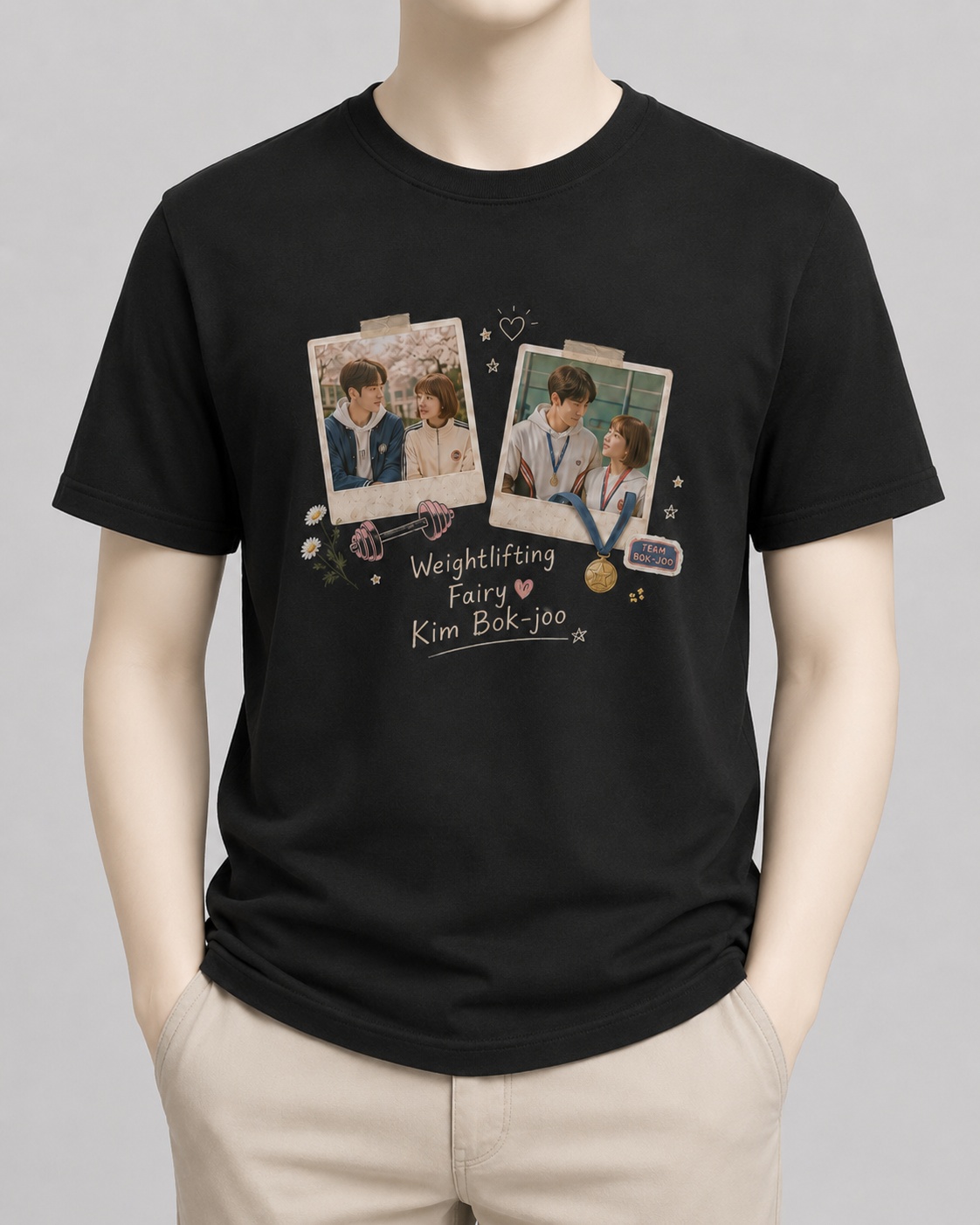 Weightlifting Fairy Kim Bok-joo T-Shirt — Black