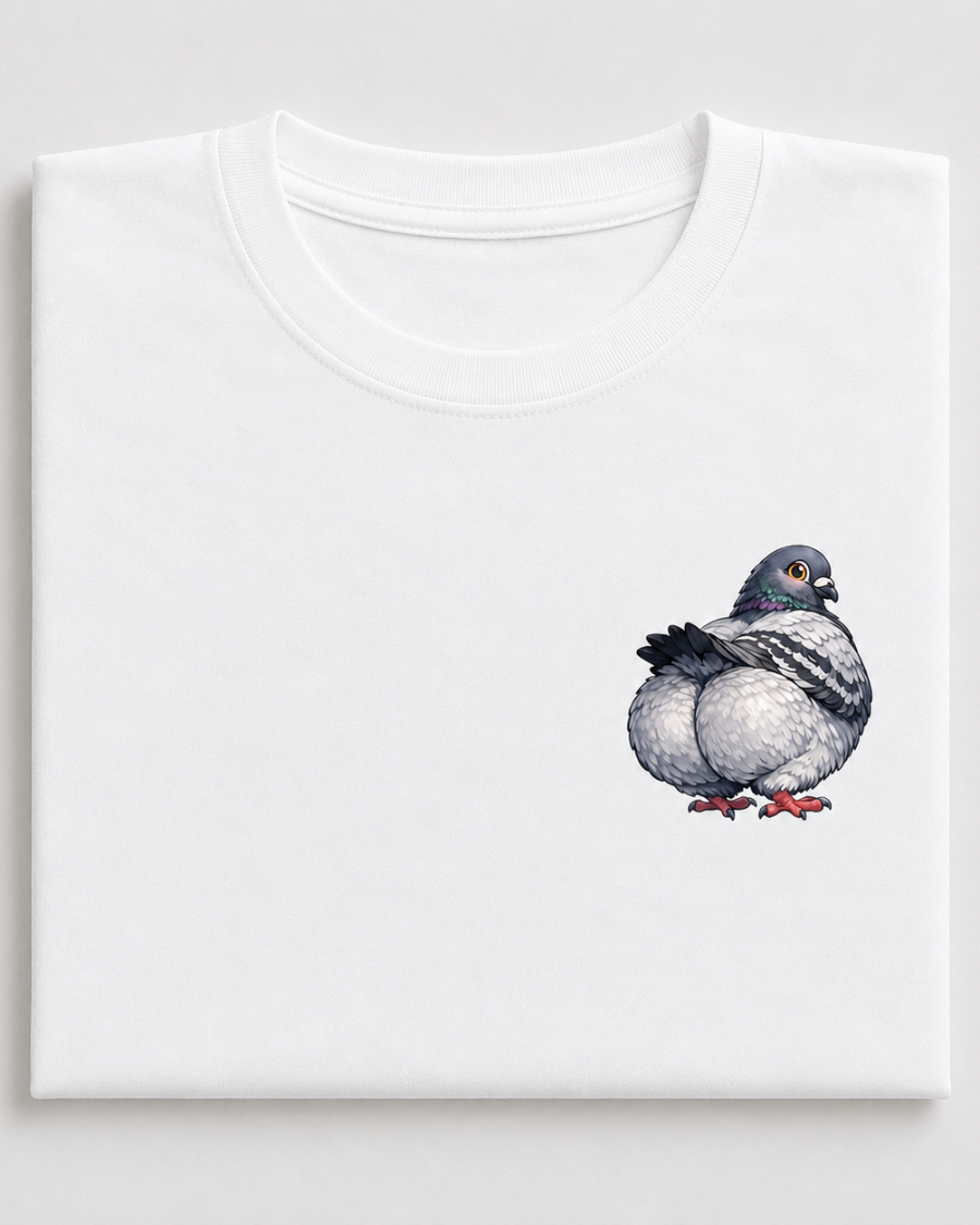 Cute Pigeon T-Shirt — White