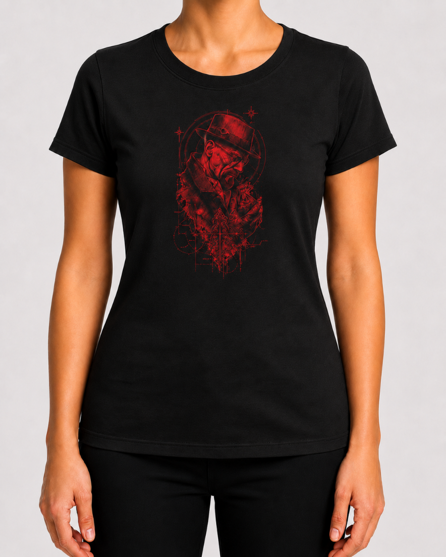 T-Shirt Red Noir Chemistry Walter