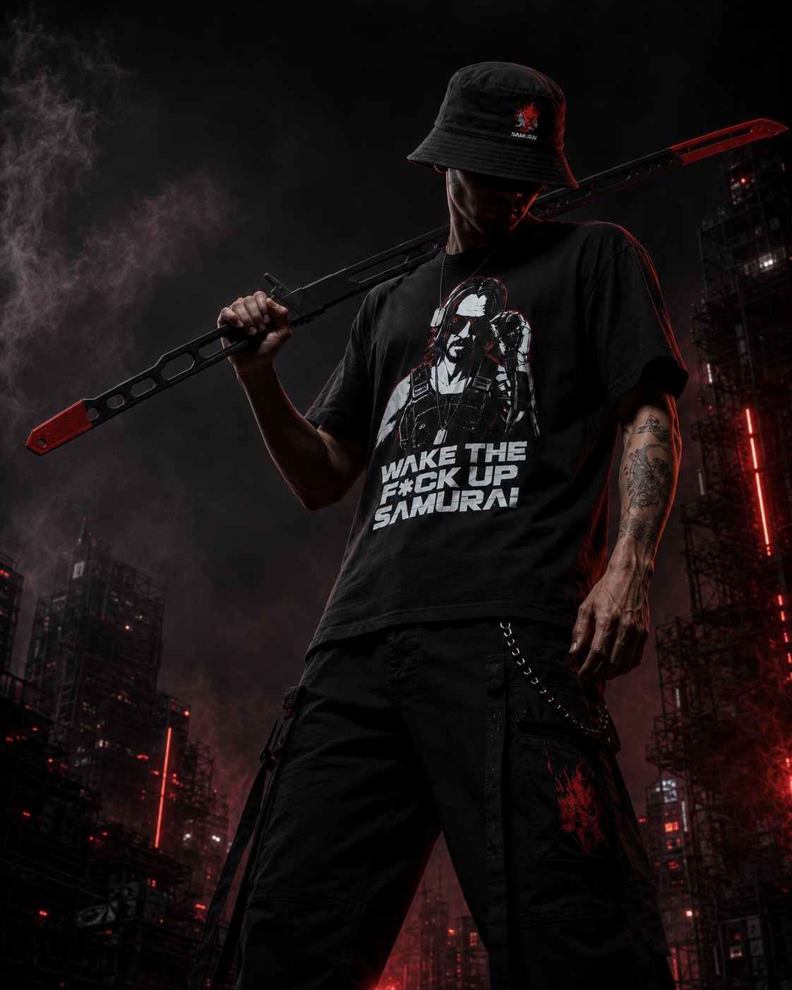 Cyberpunk samurai